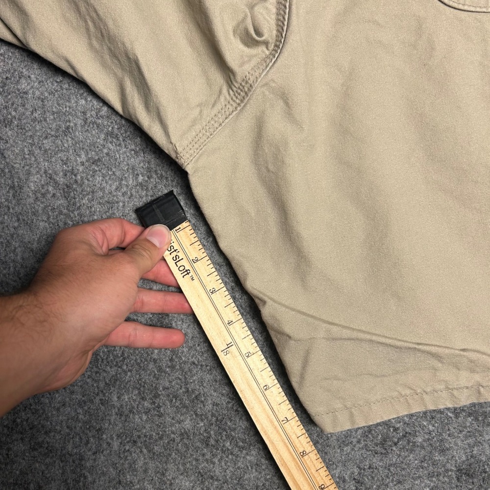Carhartt Canvas Carpenter Shorts Tan Khaki Baggy Skater Vintage Size 38 - Picture 2 of 7